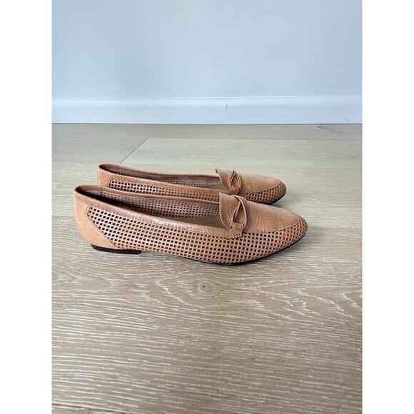 Vintage West 31st Natural Woven Leather Loafer Made In Brazil Classic Tan 8.5 - Picture 7 of 7